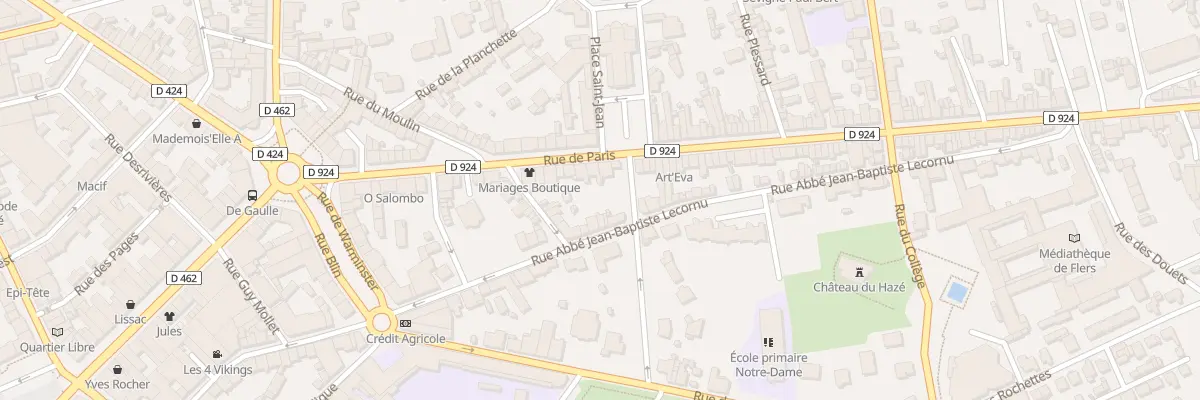 Plan du 64 Rue de Paris à Flers
