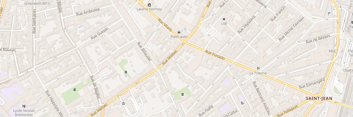 Plan du 2 Rue Azam à Bordeaux