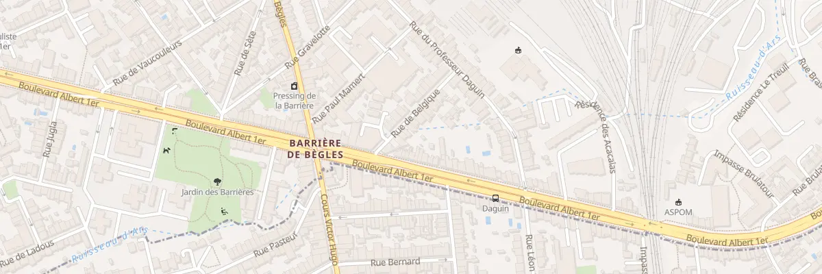 Plan du 8 Rue de Belgique à Bordeaux