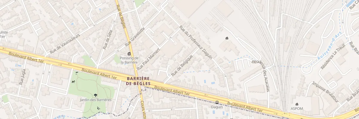 Plan du 13 Rue de Belgique à Bordeaux