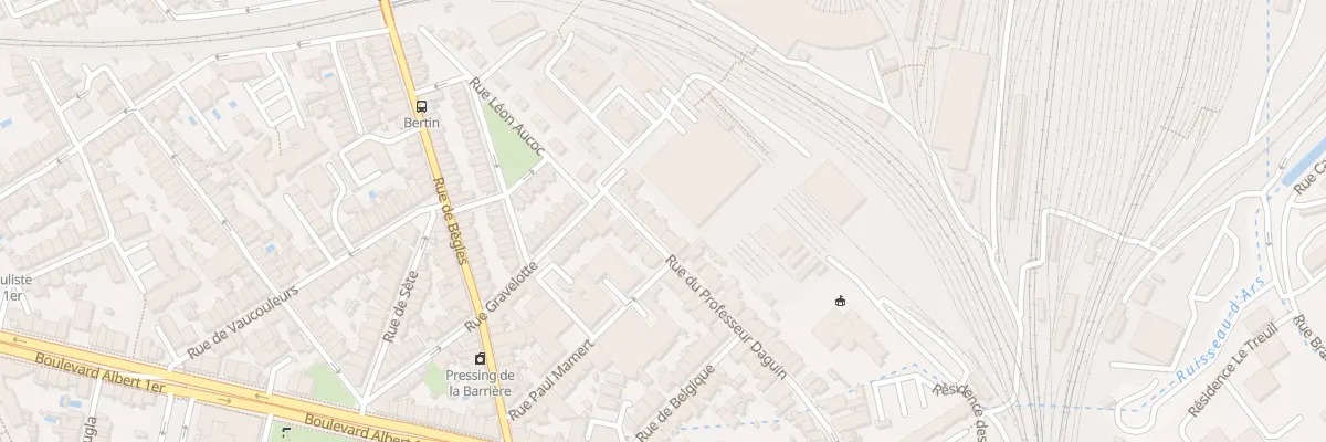 Plan du 12 Rue du Professeur Daguin à Bordeaux