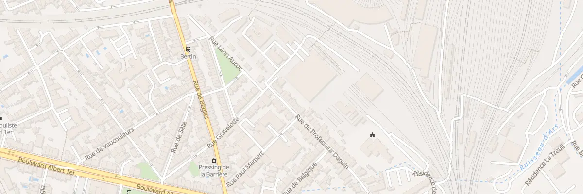 Plan du 10 Rue du Professeur Daguin à Bordeaux