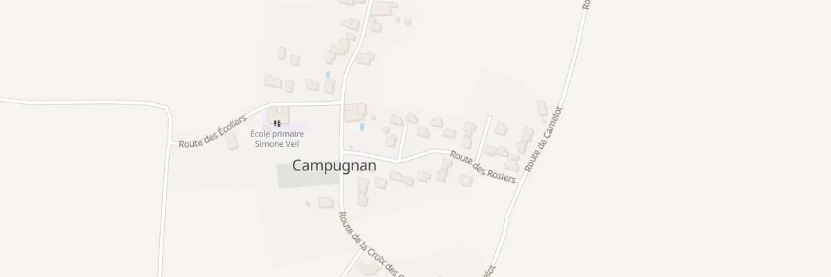 Plan du 22 Cité Les Enclouses à Campugnan
