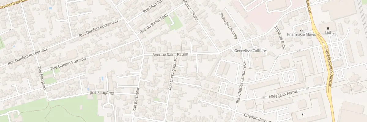 Plan du 48 Av Saint Paulin à Bègles