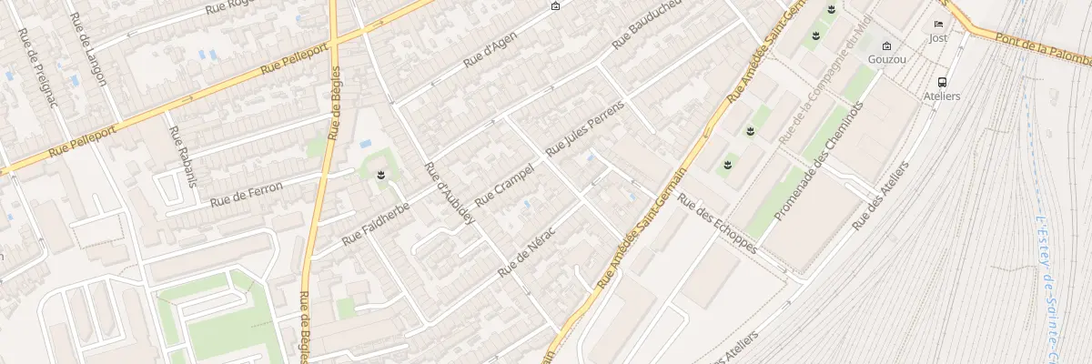 Plan du 17 Rue la Mothe à Bordeaux