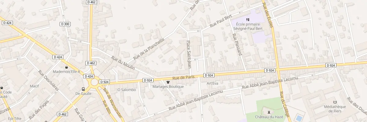Plan du 5 Pl Saint - Jean à Flers