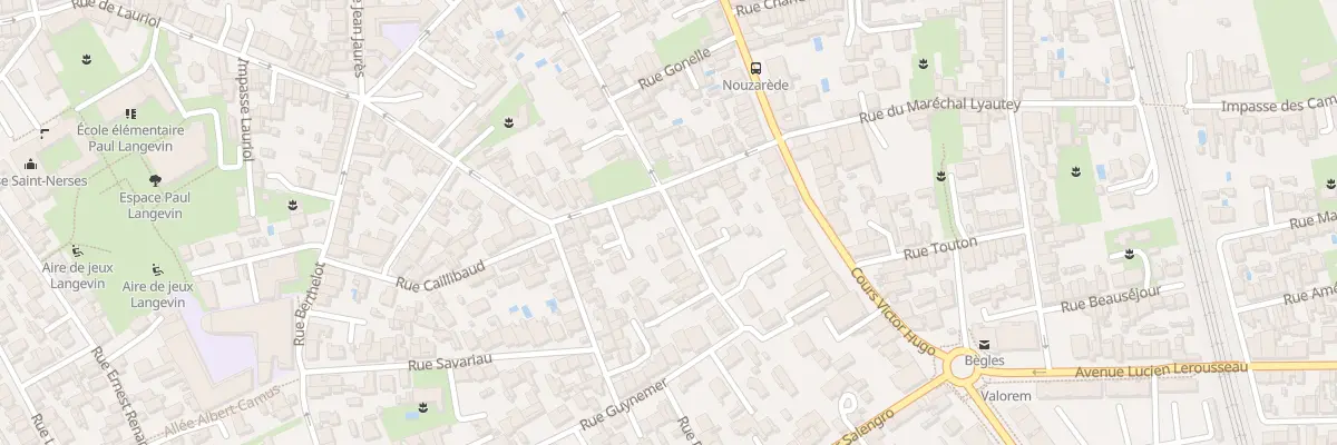 Plan du 1 Rue Guynemer à Bègles