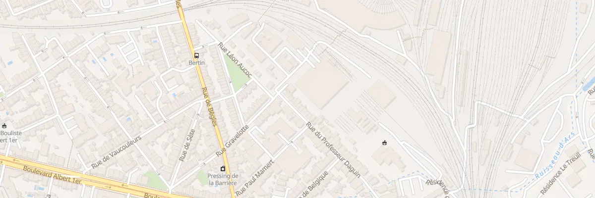 Plan du 6 Rue du Professeur Daguin à Bordeaux
