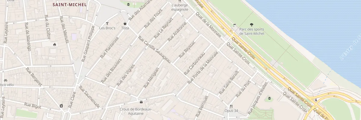 Plan du 22 Rue de Beyssac à Bordeaux
