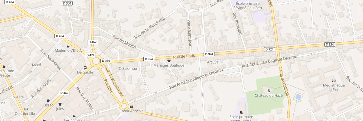 Plan du 46 Rue de Paris à Flers