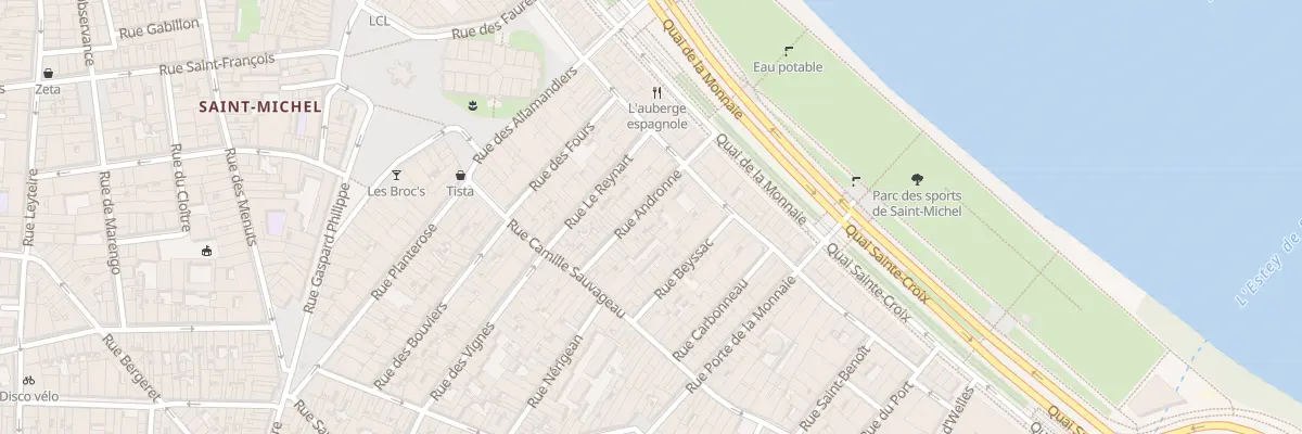Plan du 16 Rue Andronne à Bordeaux