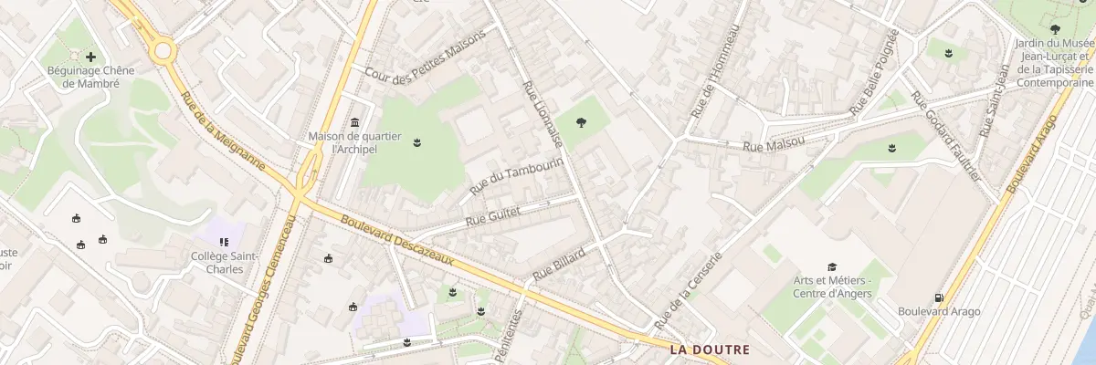 Plan du 2 Rue Guittet à Angers