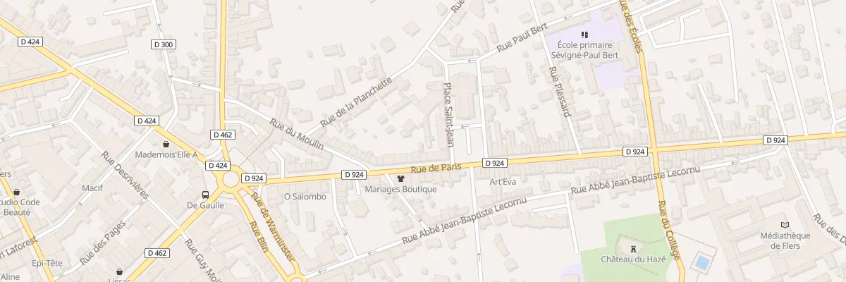 Plan du 41 Rue de Paris à Flers