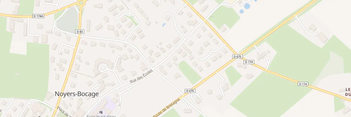 Plan du 5117 Rue des Ecoles Noyers Bocage à Val d’Arry