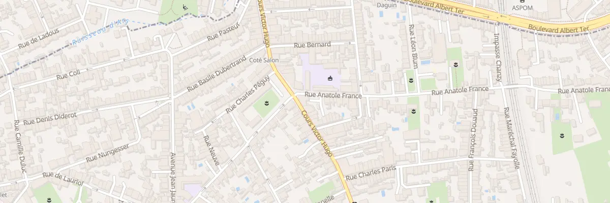 Plan du 3 Rue Anatole France à Bègles