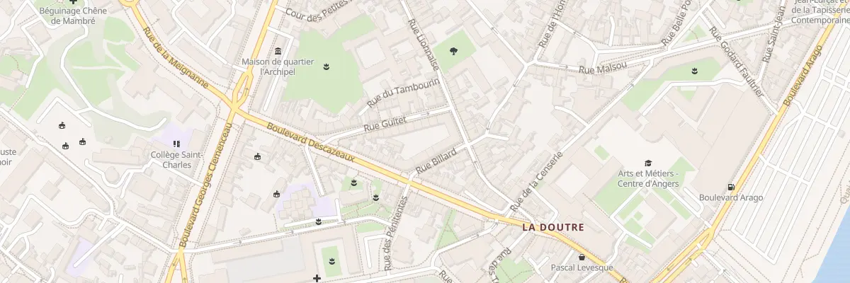 Plan du 1 Rue Guittet à Angers