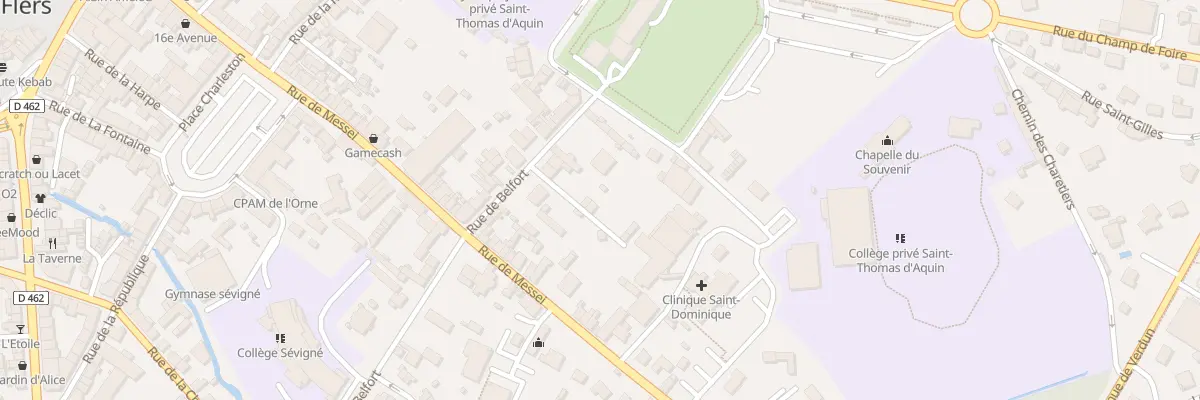 Plan du 5 Rue de Belfort à Flers