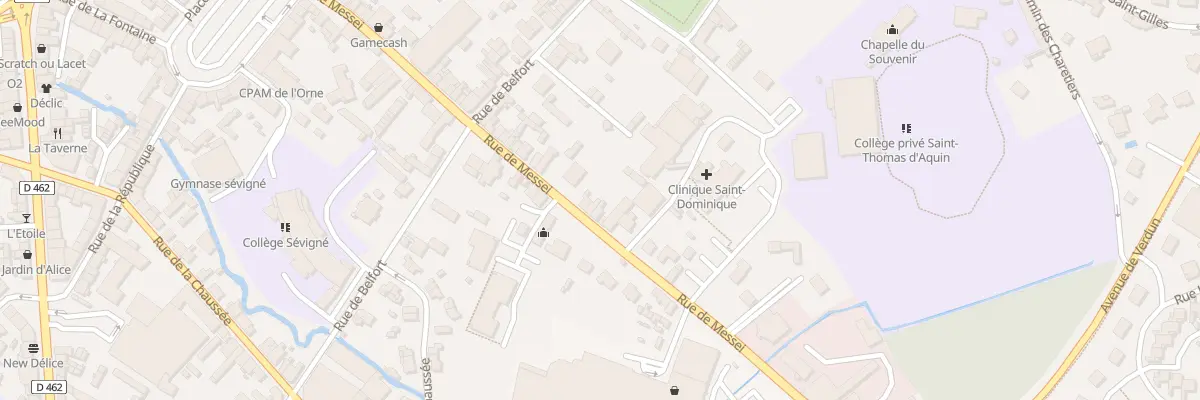 Plan du 93 Rue de Messei à Flers