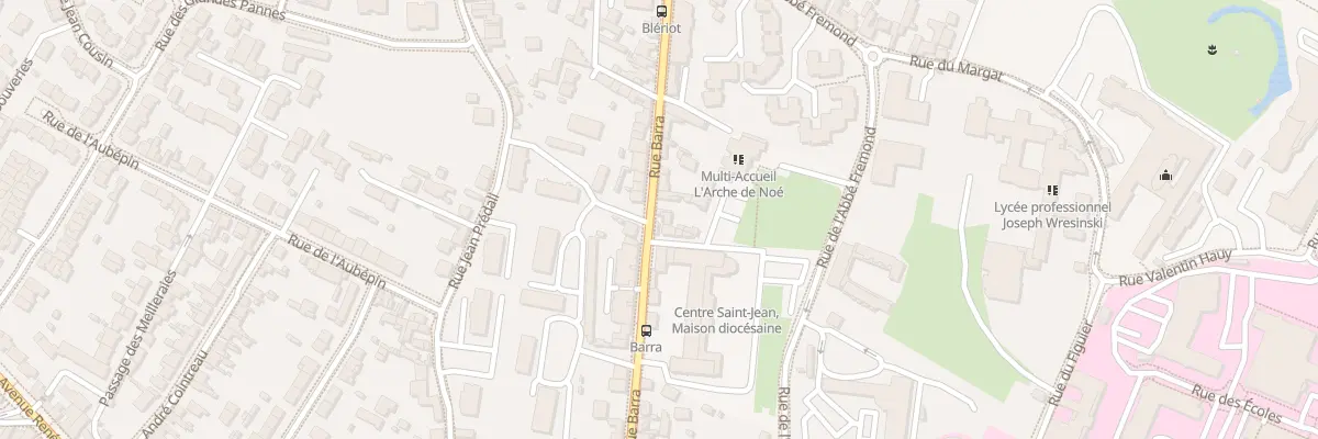 Plan du 40 Rue Barra à Angers