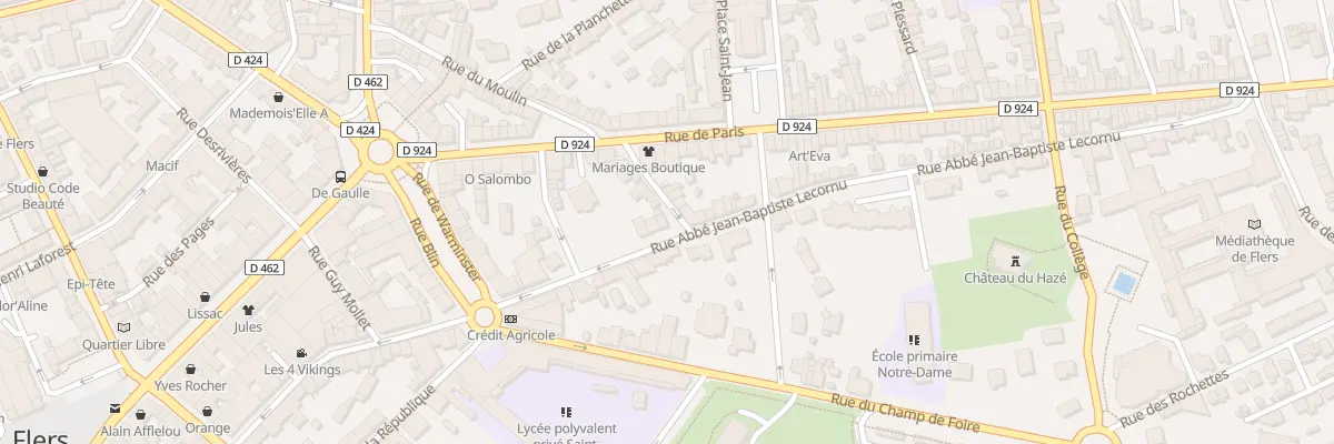Plan du 52 Rue du Moulin à Flers