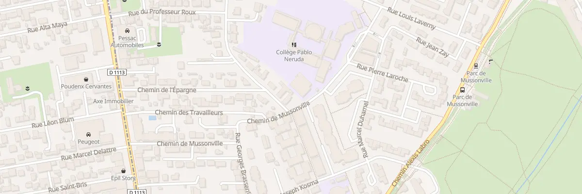 Plan du 30 Rue Danielle Casanova à Bègles