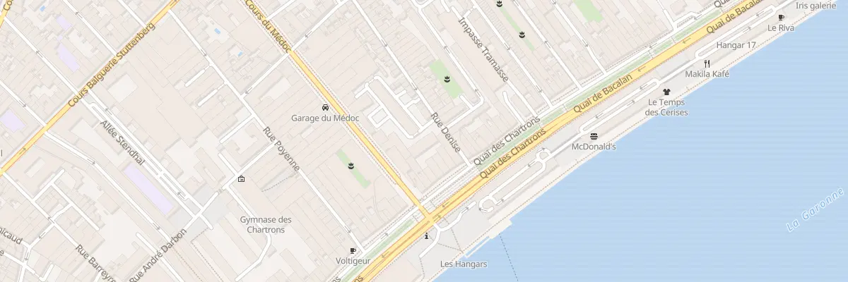 Plan du 6 Rue Denise à Bordeaux