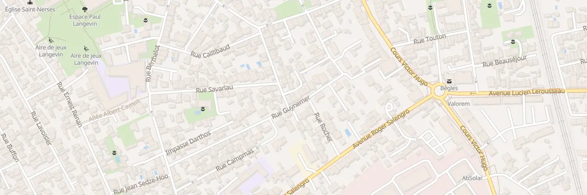 Plan du 33 Rue Guynemer à Bègles