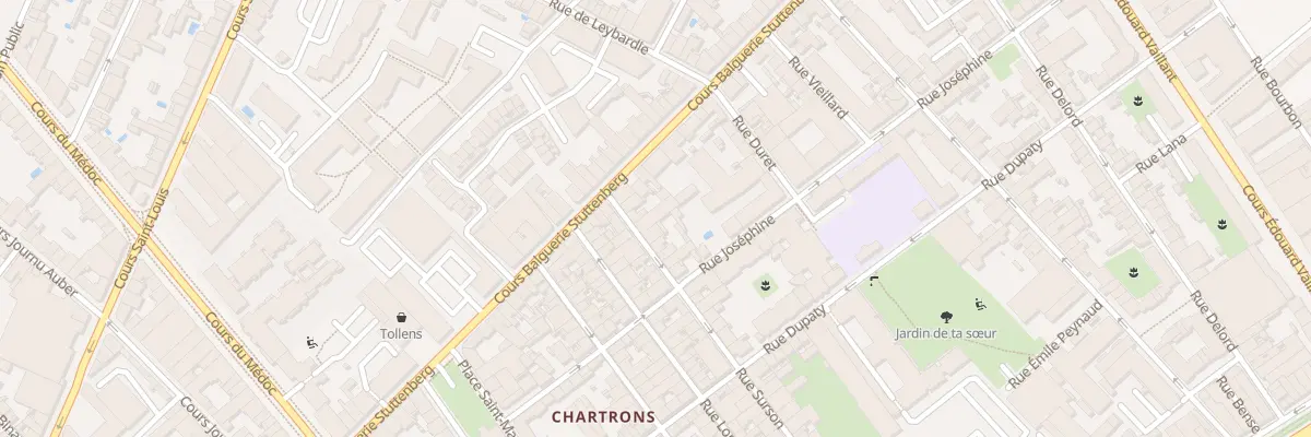 Plan du 85 Rue Surson à Bordeaux