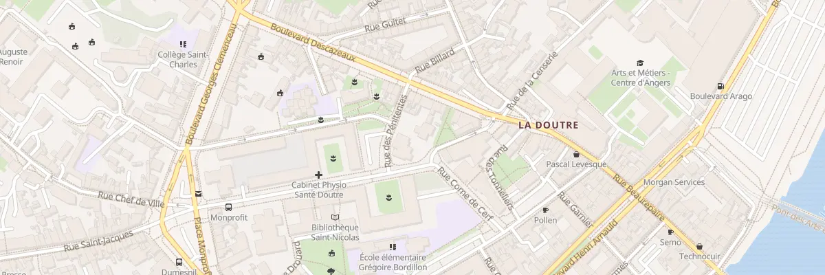 Plan du 18 Rue Saint-Nicolas à Angers