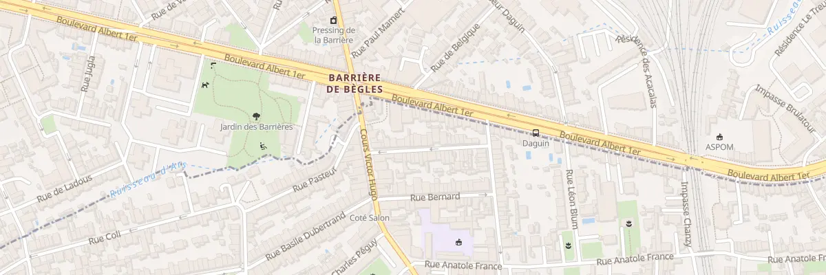 Plan du 14 Rue Roland Et Marie Richon à Bègles
