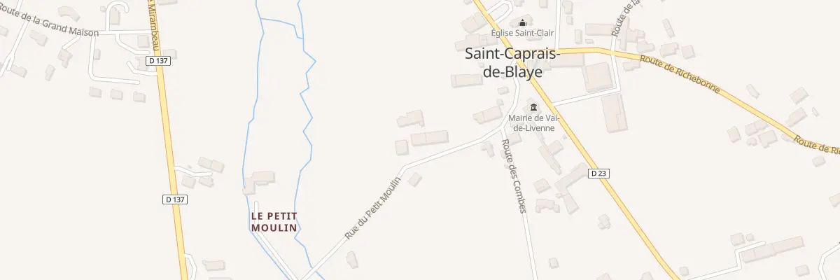 Plan du 206 Rue du Petit Moulin à Val-de-Livenne