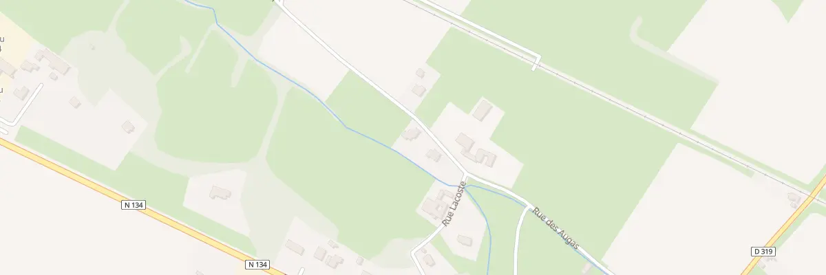 Plan du 45 Rue des Augas à Escout