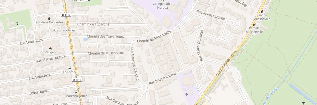 Plan du 4 Rue Assia Djebar à Bègles