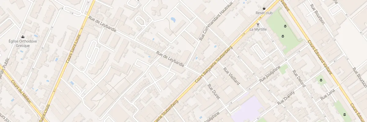 Plan du 12 Rue de Leybardie à Bordeaux
