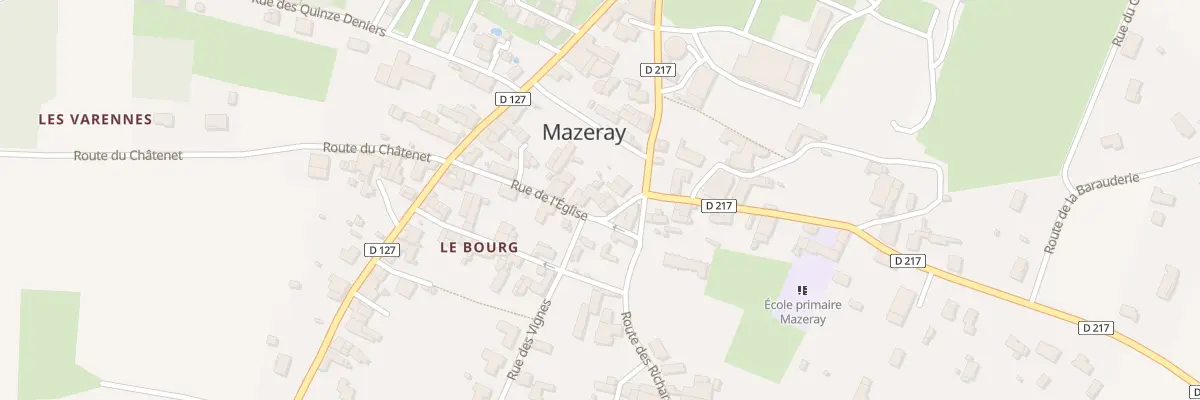 Plan du 23 Rue de l’Eglise à Mazeray