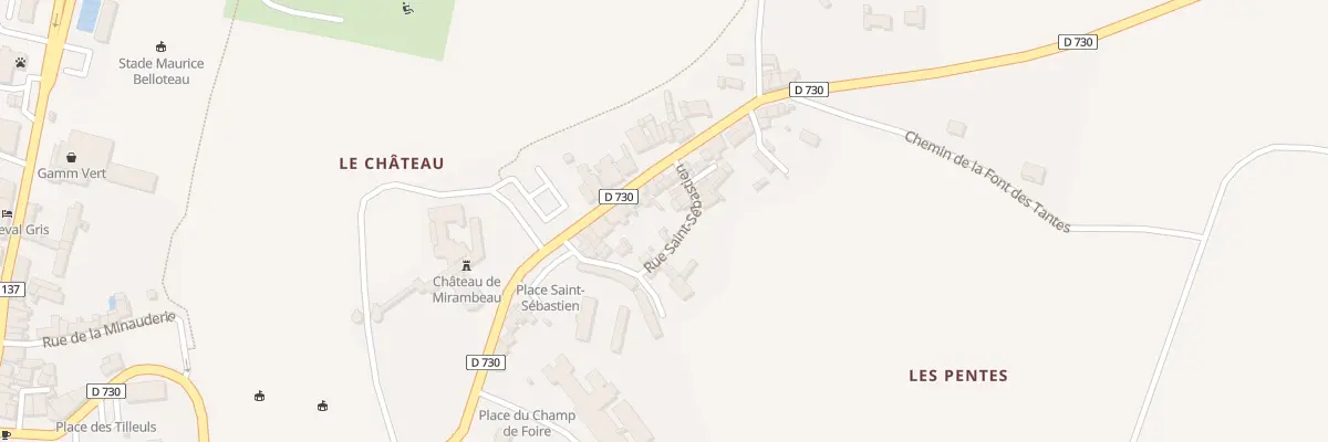 Plan du 22 Av des Comtes Duchatel à Mirambeau