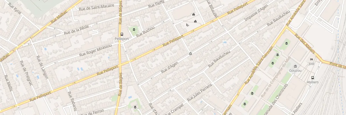 Plan du 38 Rue Agen à Bordeaux