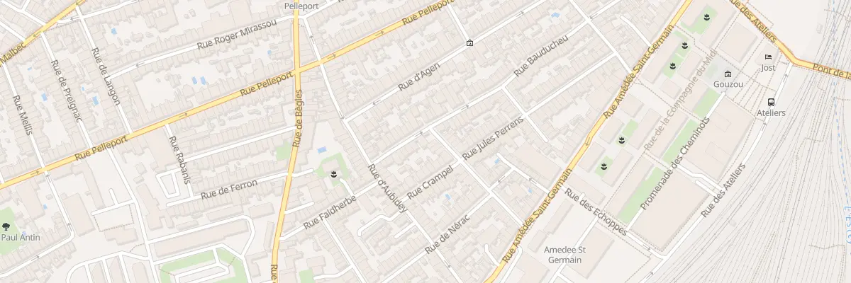 Plan du 1 Rue la Mothe à Bordeaux
