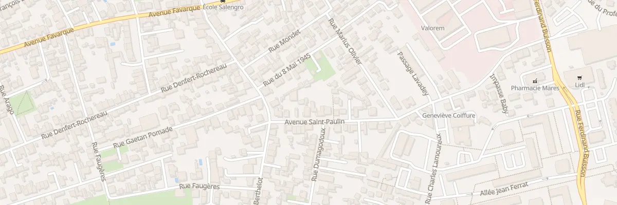Plan du 45 Av Saint Paulin à Bègles