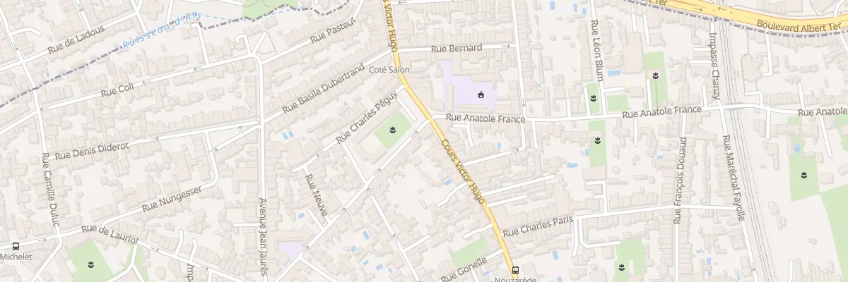 Plan du 2 Rue Jean Fellonneau à Bègles