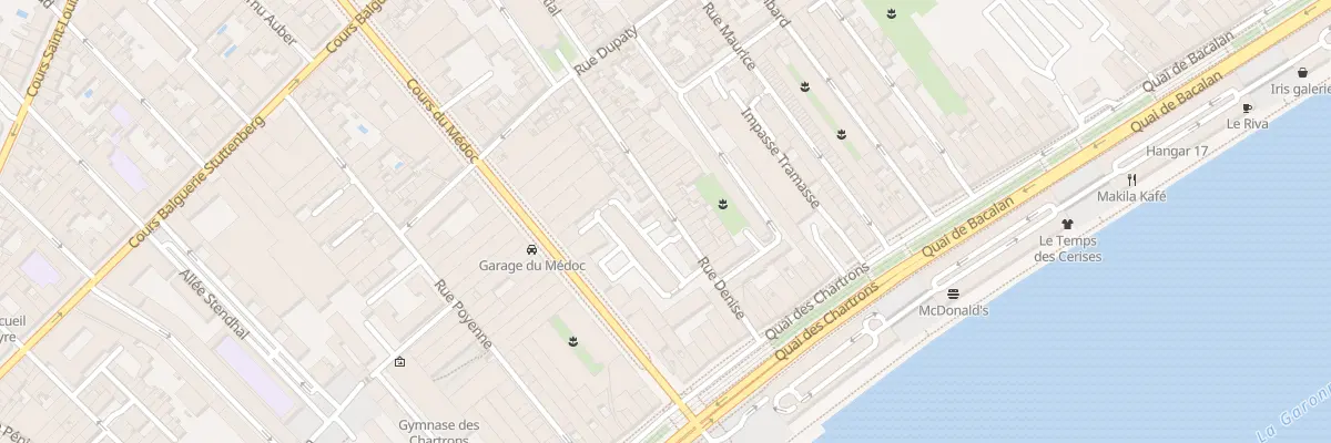 Plan du 22 Rue Denise à Bordeaux