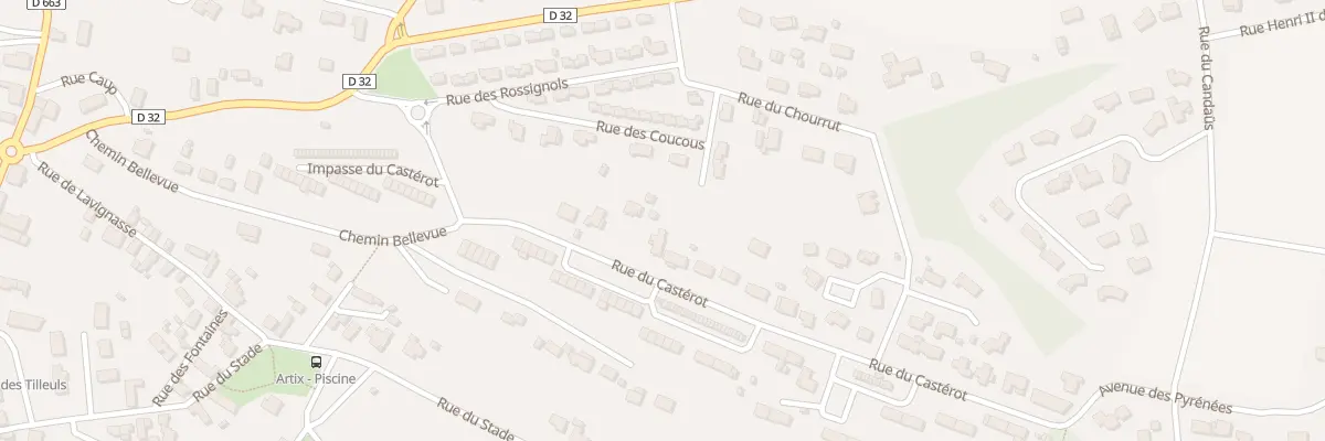 Plan du 457 Rue du Casterot à Artix