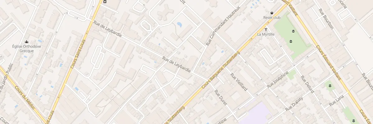 Plan du 14 Rue de Leybardie à Bordeaux