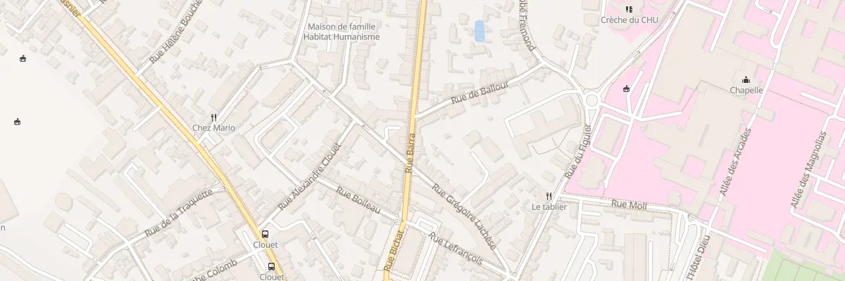 Plan du 4 Rue Barra à Angers