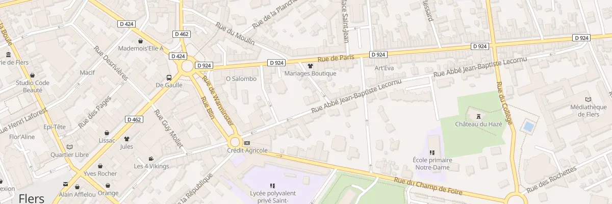 Plan du 41 Rue Abbe J.B Lecornu à Flers
