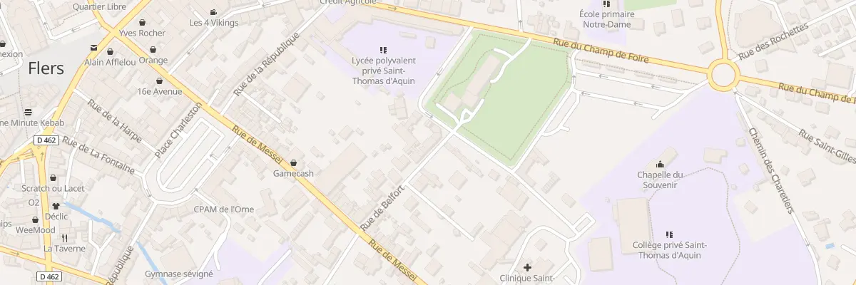 Plan du 2 Rue de Belfort à Flers