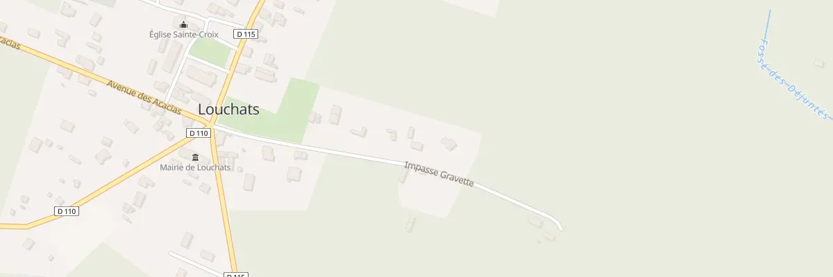 Plan du 12 Imp de la Gravette à Louchats