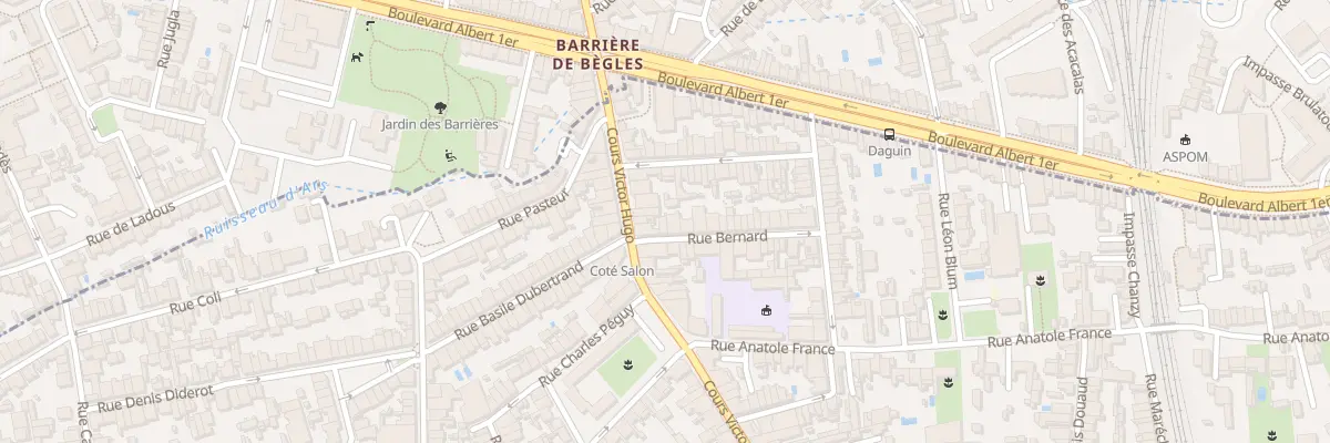 Plan du 33 Rue Bernard à Bègles