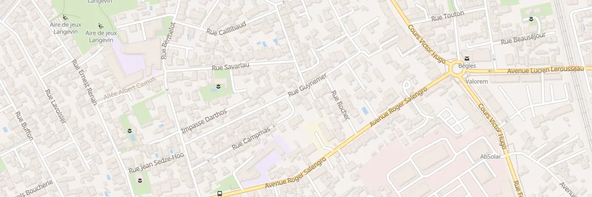 Plan du 46 Rue Guynemer à Bègles