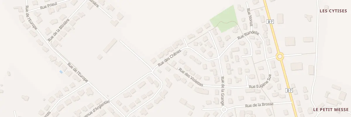 Plan du 12 Rue des Violettes à Aron